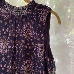 Paisley Mock Turtle Neck Dress